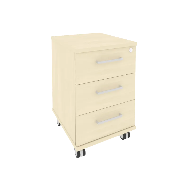 Тумба мобильная с центральным замком First KTM-1 (клён)